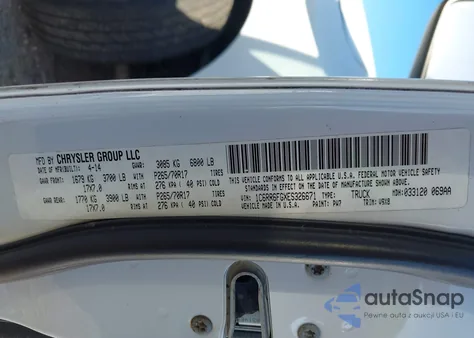 2014 Ram 1500 Tradesman из США, поврежденный, VIN 1C6RR6FGXES326671